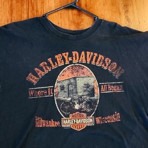 Harley davidson t shirt Wisconsin xl